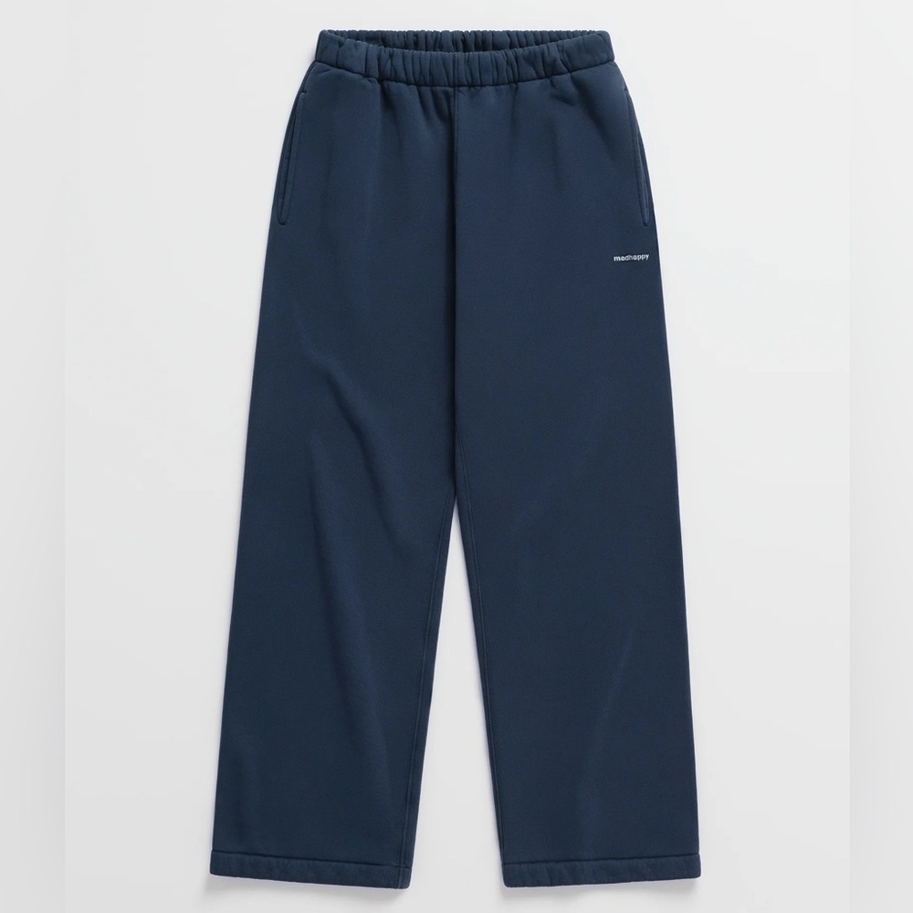 Madhappy Classics Fleece Straight Sweatpants in Navy